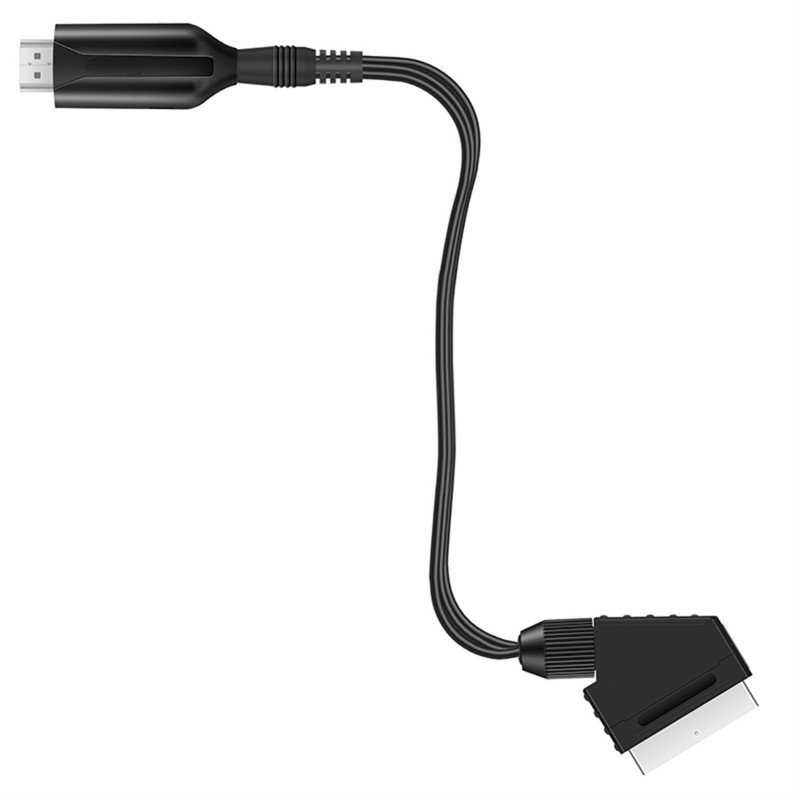 Hdmi-kompatibel till scart-adapter video- och ljuduppgraderingsomvandlare pal/ntsc för hd-tv dvd-box signaluppgraderingsomvandlare tillbehör