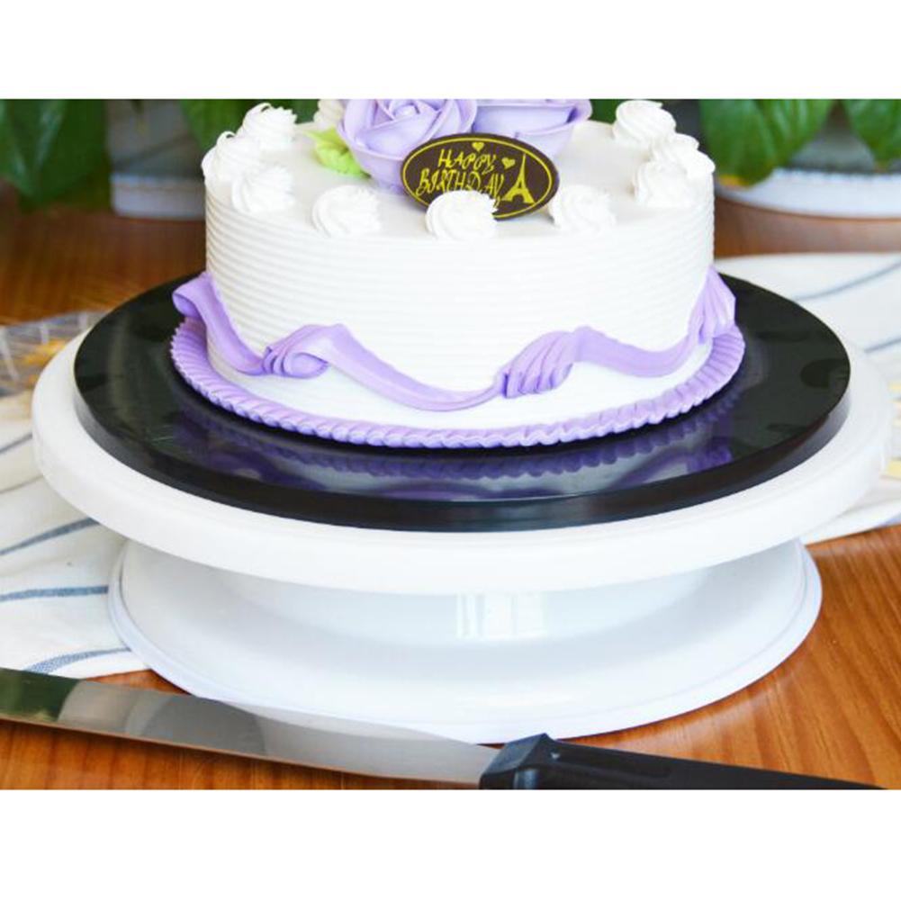 Draaibaar Anti-Slip Ronde Platform Diy Taart Plaat Decorating Stand Bakken Tool