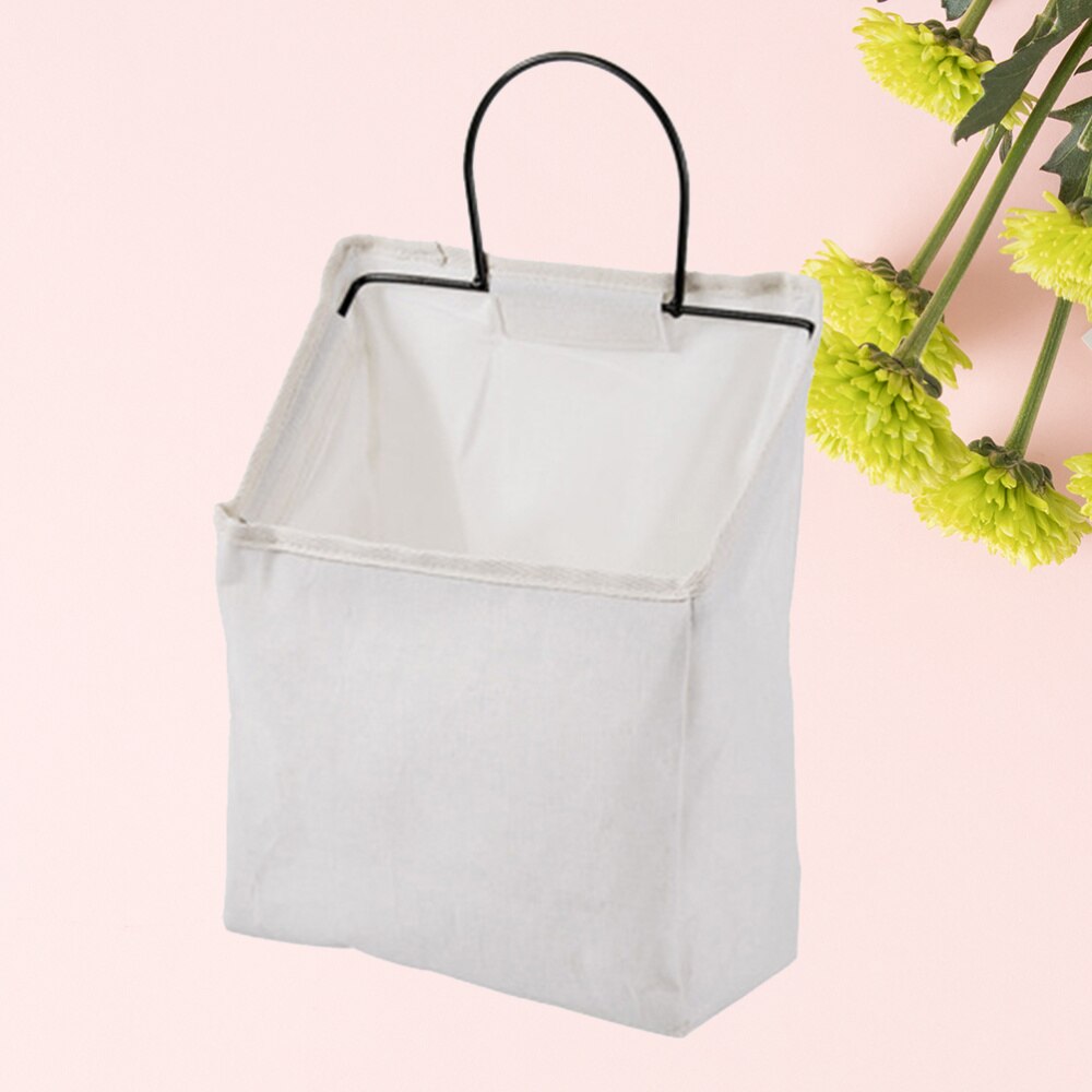 Przechowywanie drzwi duże wiszące torba z tkaniny praktyczne tkaniny magazyn worek robić przechowywania gospodarstwa domowego naścienna torba robić zawieszenia robić porządkowania (szary,: biały