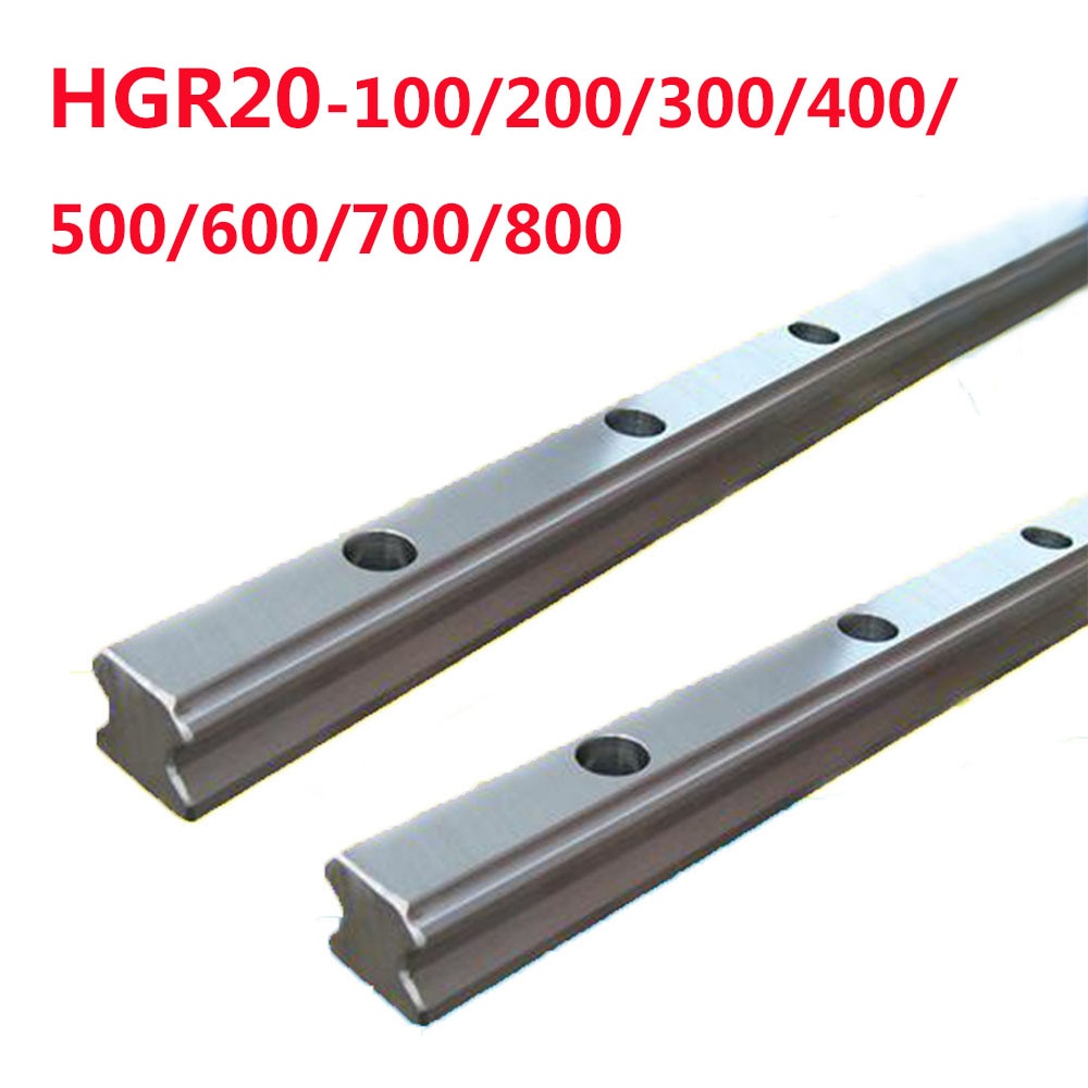 Guia linear quadrado sem deslizante, guias lineares para HGR20-L100/200/300/400/500/600/700/800 com 1 peça