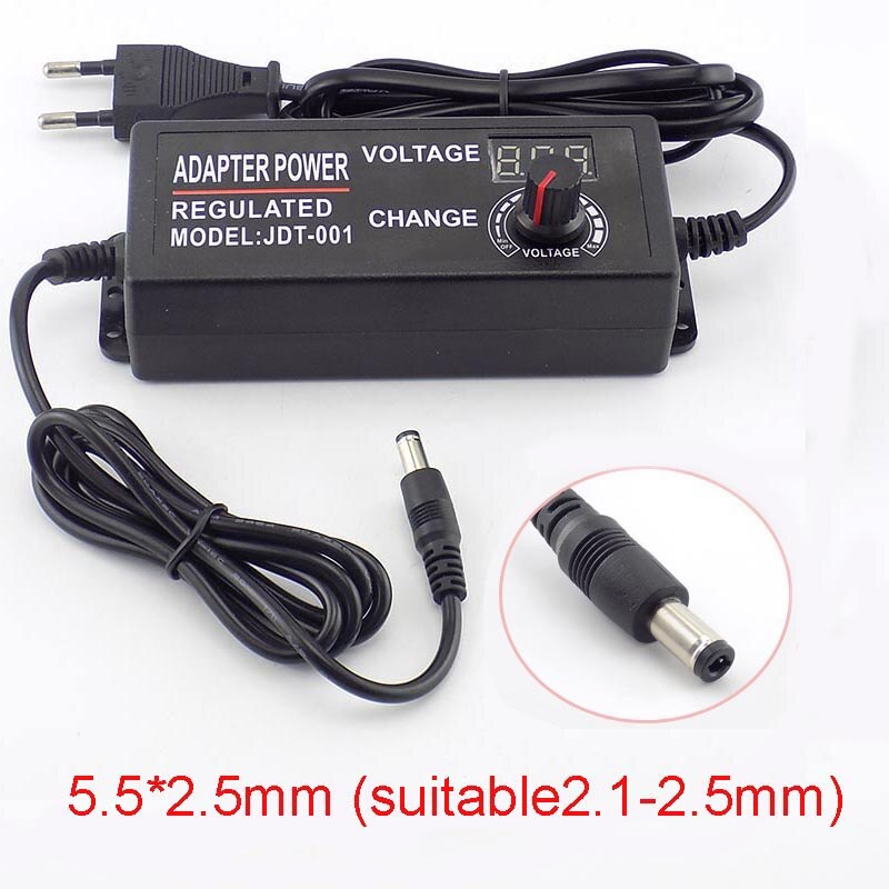Ac 100-220v  dc 3-12v 5a virtalähde virtalähde cctv-kamera led-nauhavalaisinnäyttölaturiin  j17