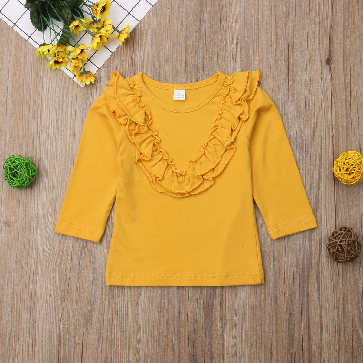 Baby Meisjes Top T Shirt Kinderen Basic Herfst Kleding Lange Mouwen Casual Solid Patchwork Tops T-shirt