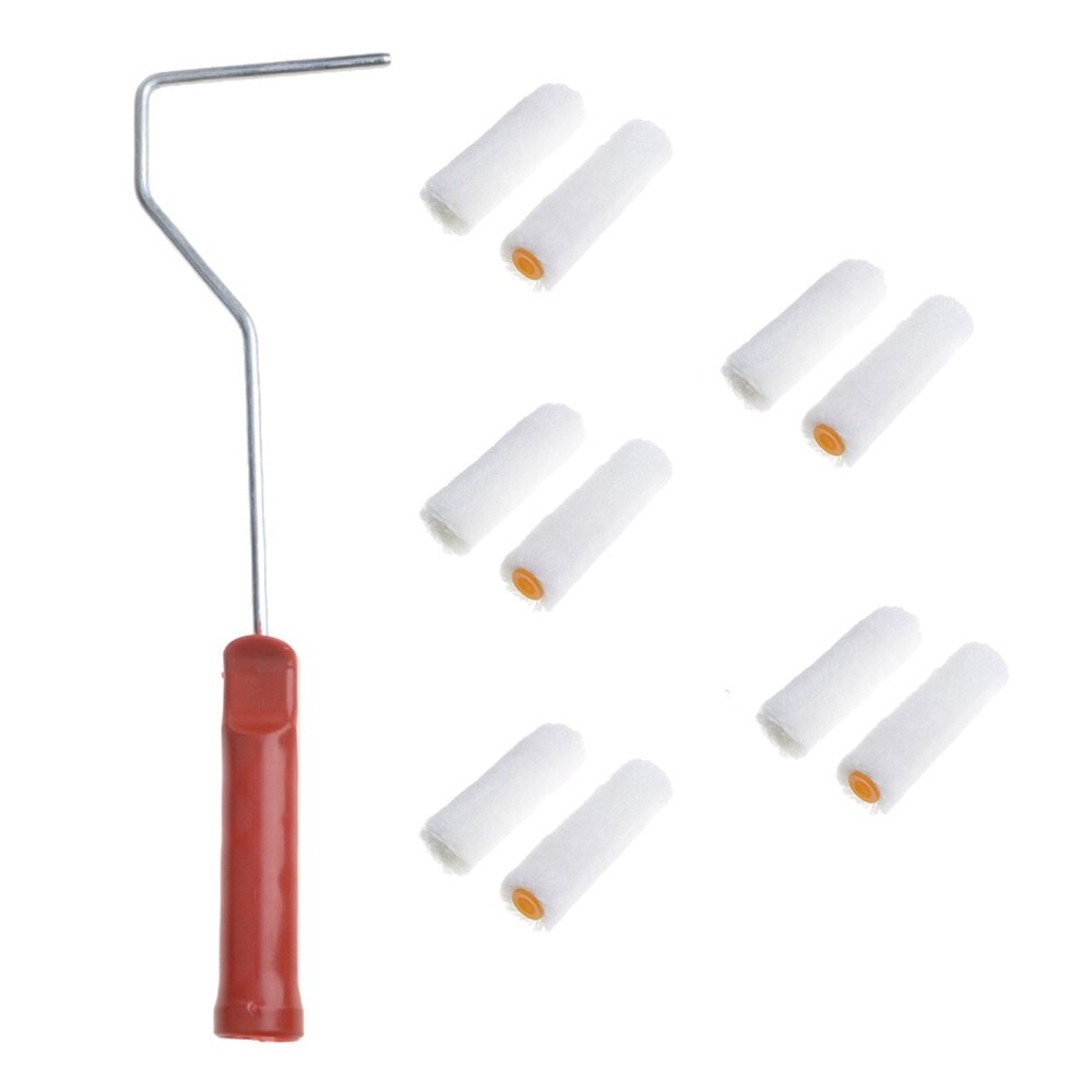 4in Paint Roller Covers Decorative Brushes For Wall Painting Brush Tool Multifunction 1 Set