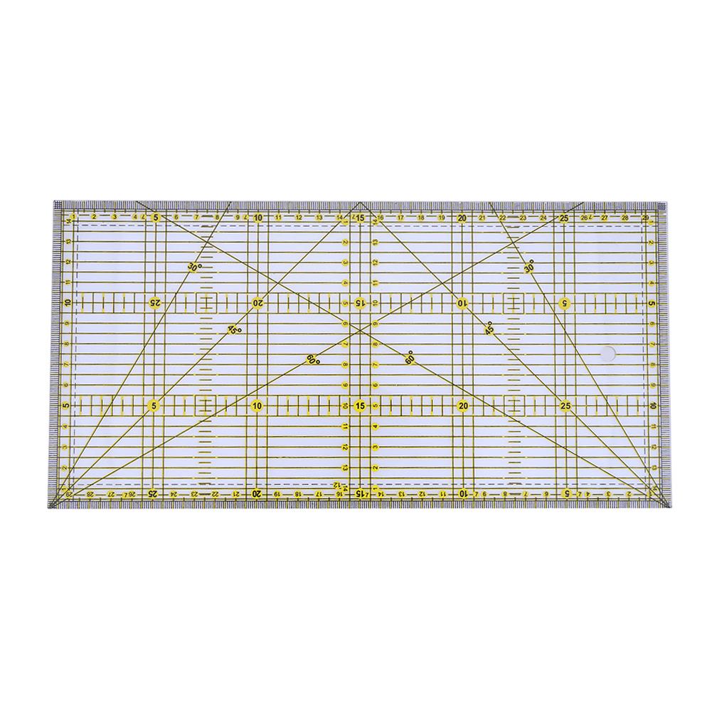 Firulab Blockhütten-Quilt-Lineal | Acryl-Blockhütten-Lineal - Acryl-Vorlagen Schneidenlineal