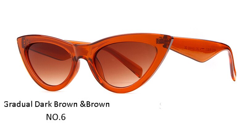 Sorvino Retro Rode Cat Eye Zonnebril Vrouwen 90 S Festival Platte Top Spiegel Cateye Zonnebril Fahion Lady shades N256: C6