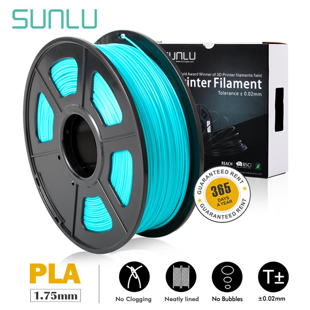 Nachtleuchtende SUNLU 3D Filament glühen in dunkel 1,75 MM PLA Filament Für 3D Drucker freundlicher Kreative Scibble Materialien 1KG
