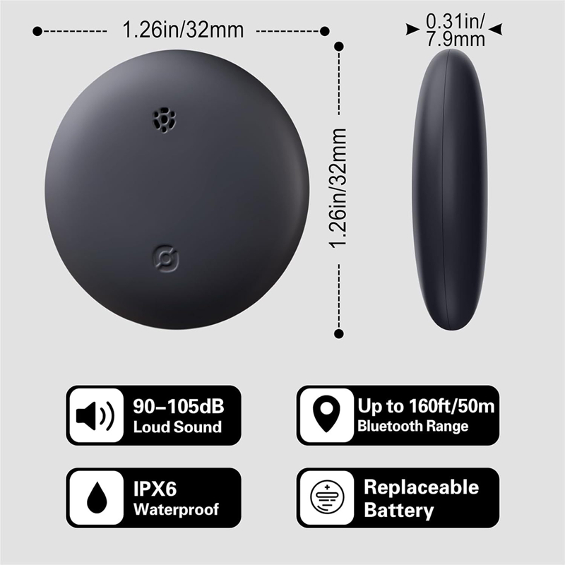 Bluetooth-compatibility Tracker For Android Item Finder Work With Apple Find My Device Tracker Pet Finding