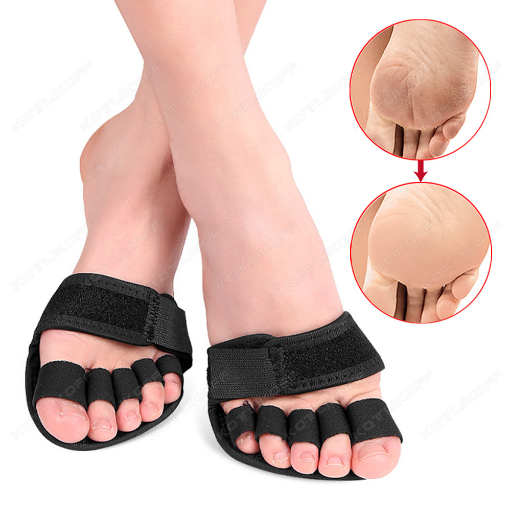 Toe Separator Vorfuß Pads Silikon Kissen Pad Schmerzen Relief Schuhe Einlegesohlen Finger Toe Hallux Valgus Corrector Gel Pads Fuß Pflege