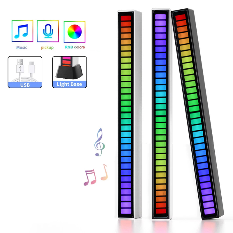 RGB Music Sound control LED light app control Pickup Voice Activated Rhythm Lights color Ambient LED Light bar Ambient Light