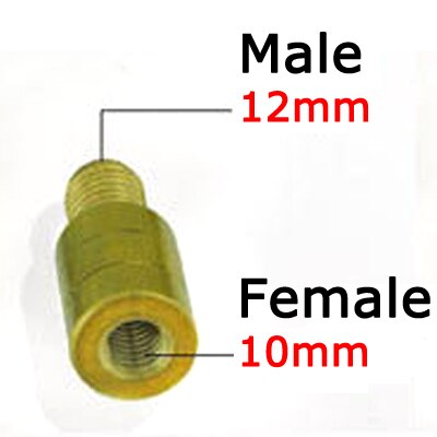 Messing nethåndtag gevindadapter 10mm to 12mm 8mm to 6mm 10mm 12mm to 10mm 8mm 6mm to 8mm fiskelandingsnet gør-det-selv-tilbehør: 12mm to 10mm