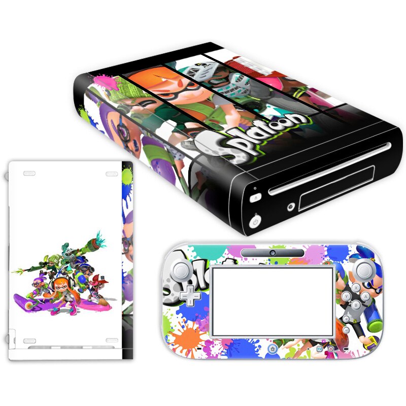 Funda para consola W ii U con controles remotos Skins para pegatina Nintend w ii u para w ii u skin: TN-WiiU-0559