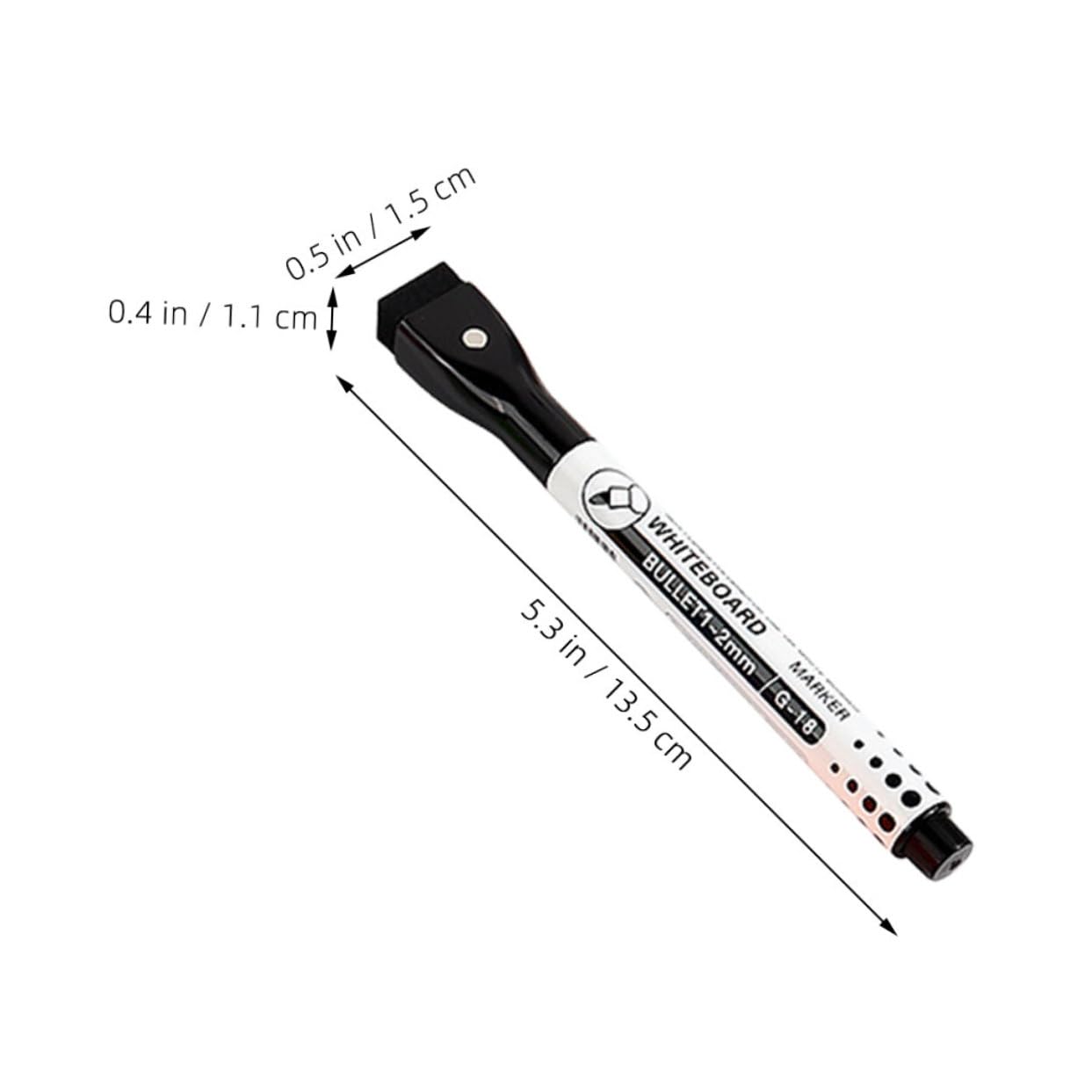 Caneta magnética para quadro branco, 8 cores, canetas para limpeza a seco, ponta fina, marcadores apagáveis a seco, caneta de pintura para crianças