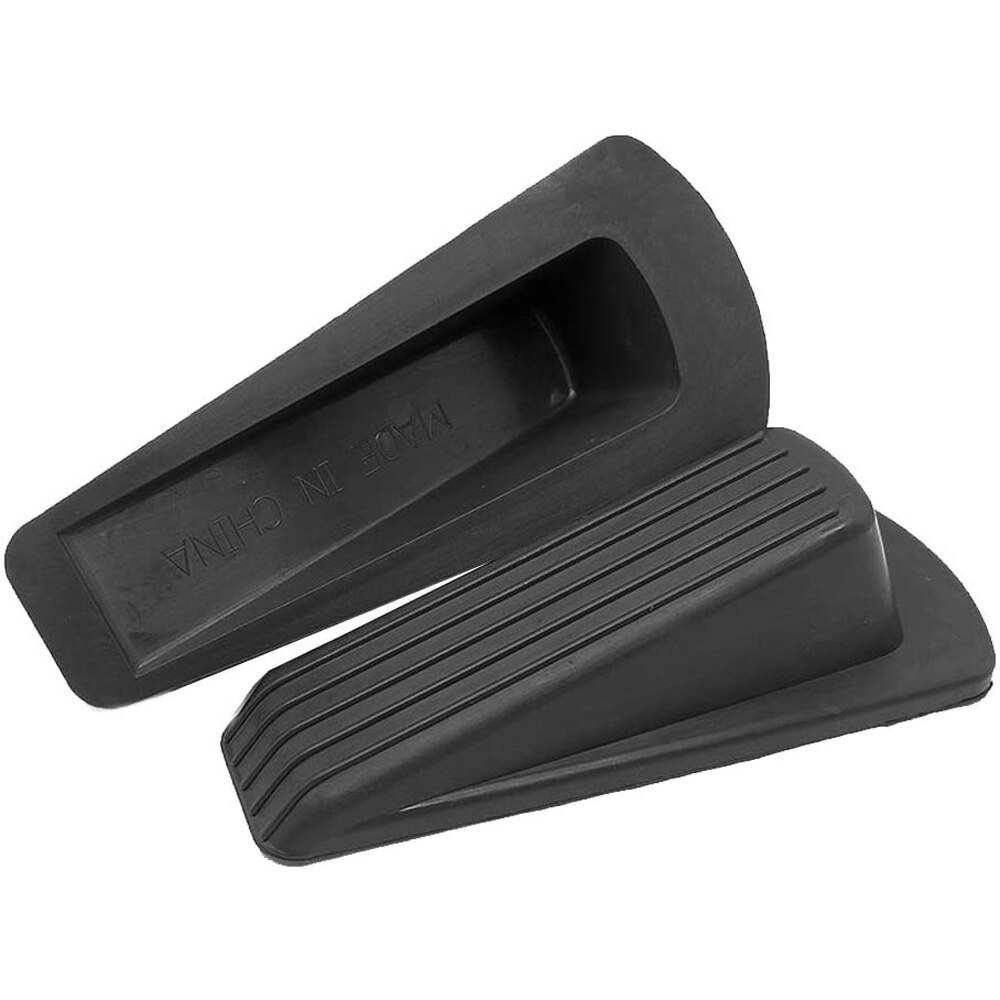 Home Premium Rubber Door Stop - Large Door Stopper Wedge, Multi Surface