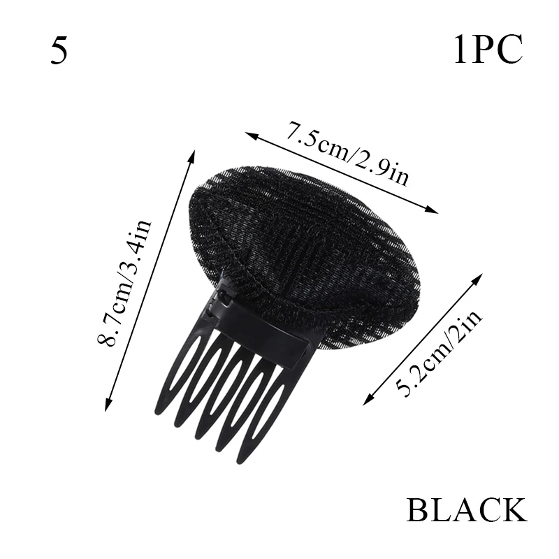 Almohadillas para el cabello esponjosas, flequillo publicado, cabeza de princesa, moño, Clip para el cabello esponjoso, pinzas para peinar el cabello, horquilla, tocados: Azul cielo