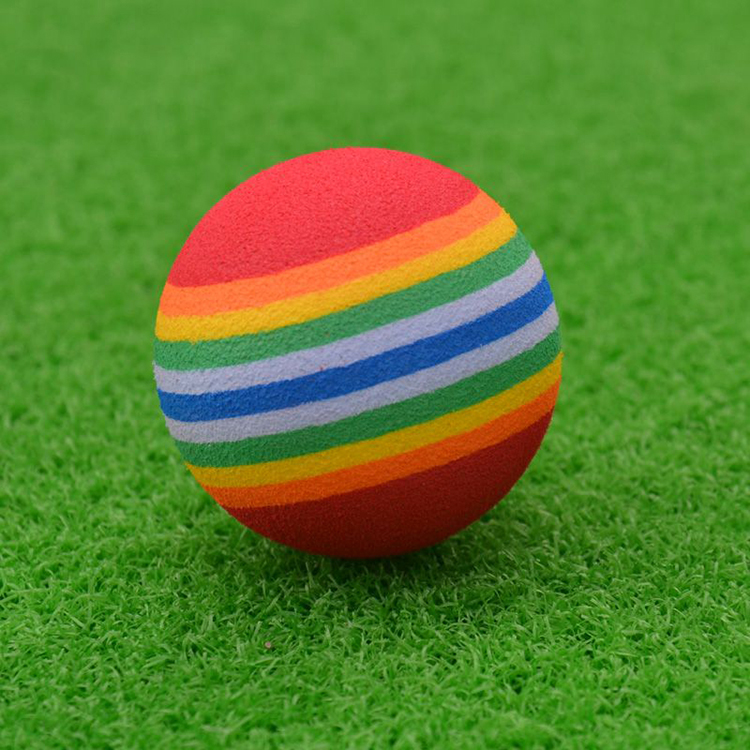 Golf EVA Ball Rainbow Ball Golf Practice Ball Indoor Exercise Ball 38mm