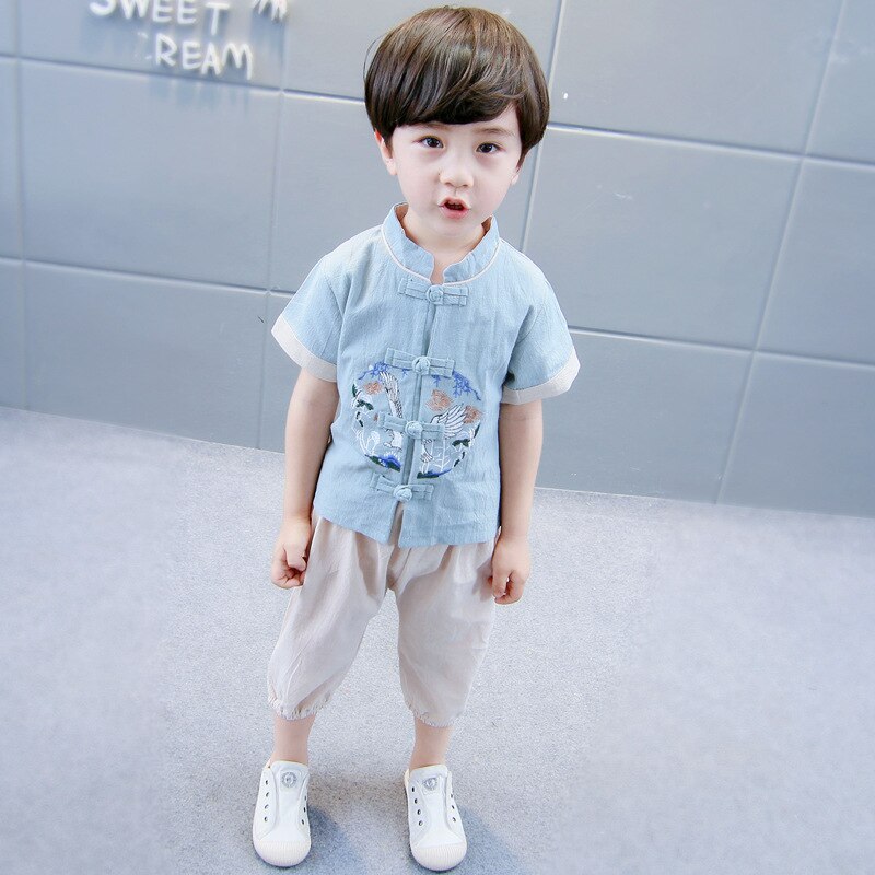 Oude Hanfu Kleding Kinderen Gewaad Voor Stage Kinderen Chinese Traditionele Kostuum Voor Jongen Tang-dynastie Outfit DQS1911