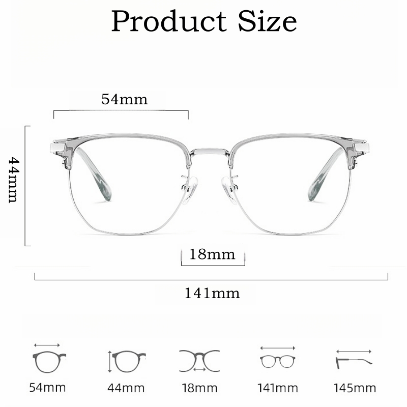 YIMARUILI ultraligera TR90 aleación miopía e hipermetropía gafas de negocios Retro gafas graduadas ópticas marco hombres 8052