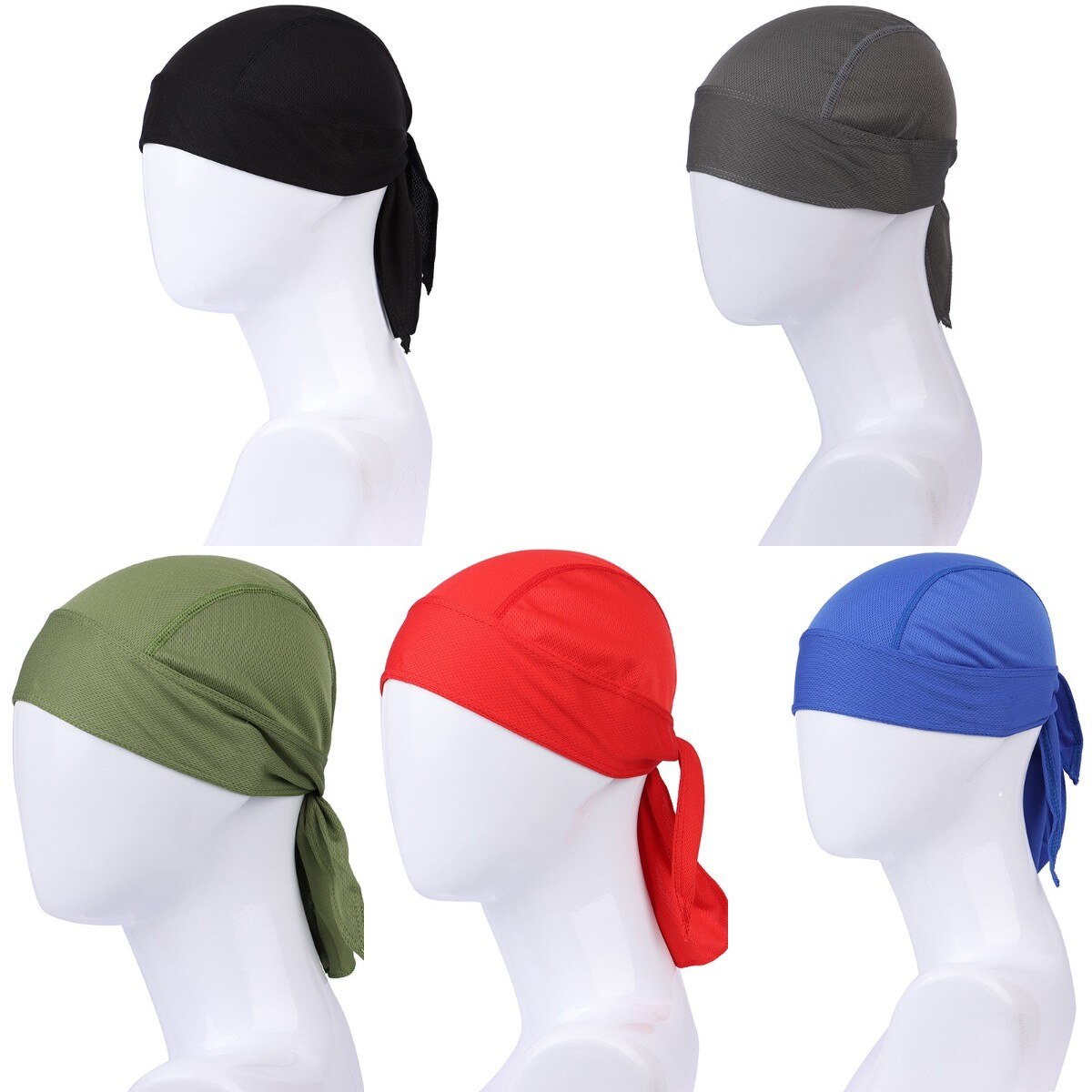 Men Women Quick Dry Pure Cycling Cap Head Scarf Running Riding Bandana Headscarf Hat Hood Headband