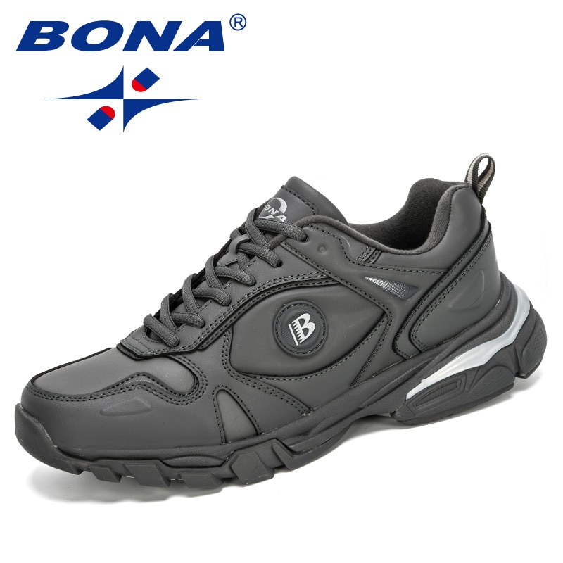 Bona classics style cow split hardloopschoenen heren outdoor sneakers comfortabele wandel- en joggingschoenen heren sportschoenen