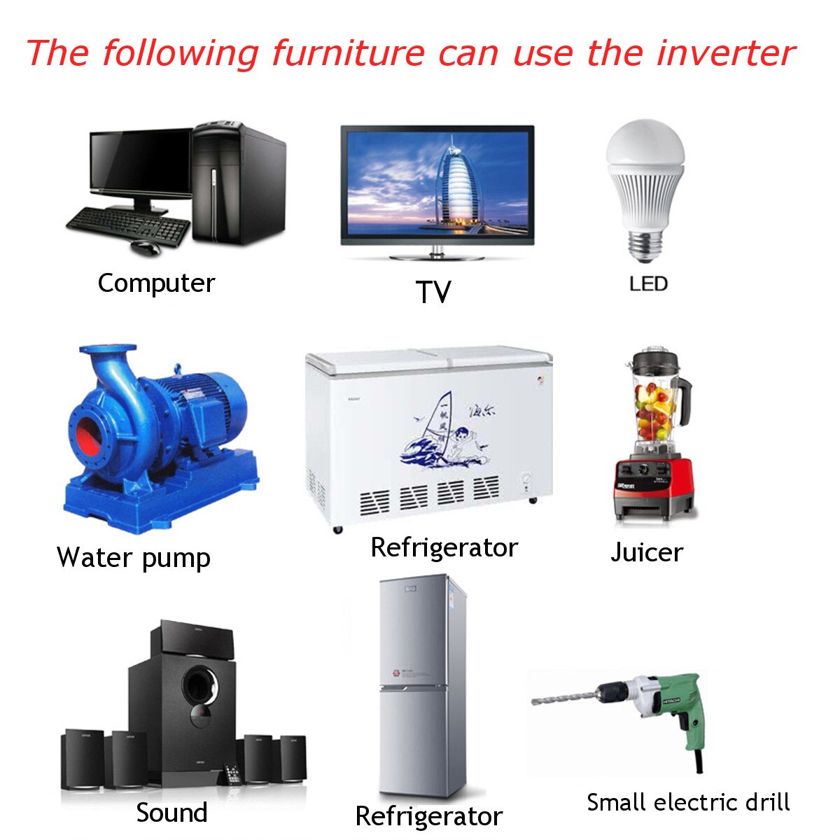Solar inverter 12/24v 110/220v 4000w p eak spænding transformer converter  dc 12v til  ac 220v bil inverter egnet til bilbatteri