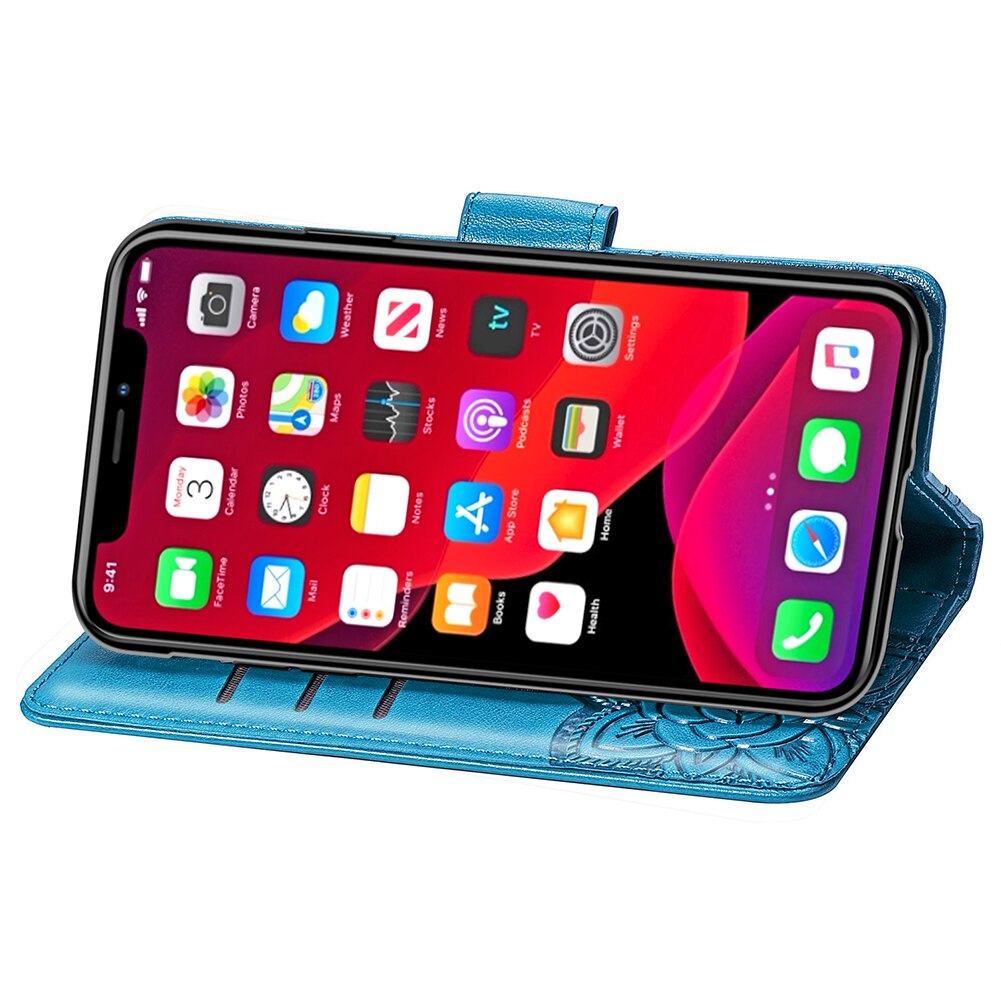 Flip Gleitschutz Flip Abdeckung Für iPhone11 Schutz Aufdruck Karte Abdeckung Handy Holster TPU + PU material + business