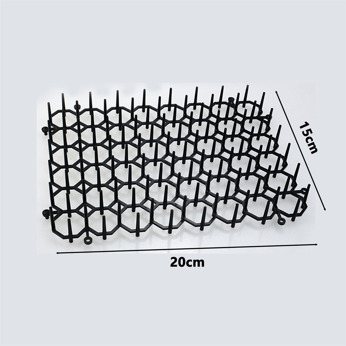 1Pc anti-Gatto picchi Zerbino anti-Arrampicata Recinzione Balcone Isolamento Giardinaggio anti-Gatto Spina rete canna Scoiattolo Repellente Forniture per Animali Domestici: nero