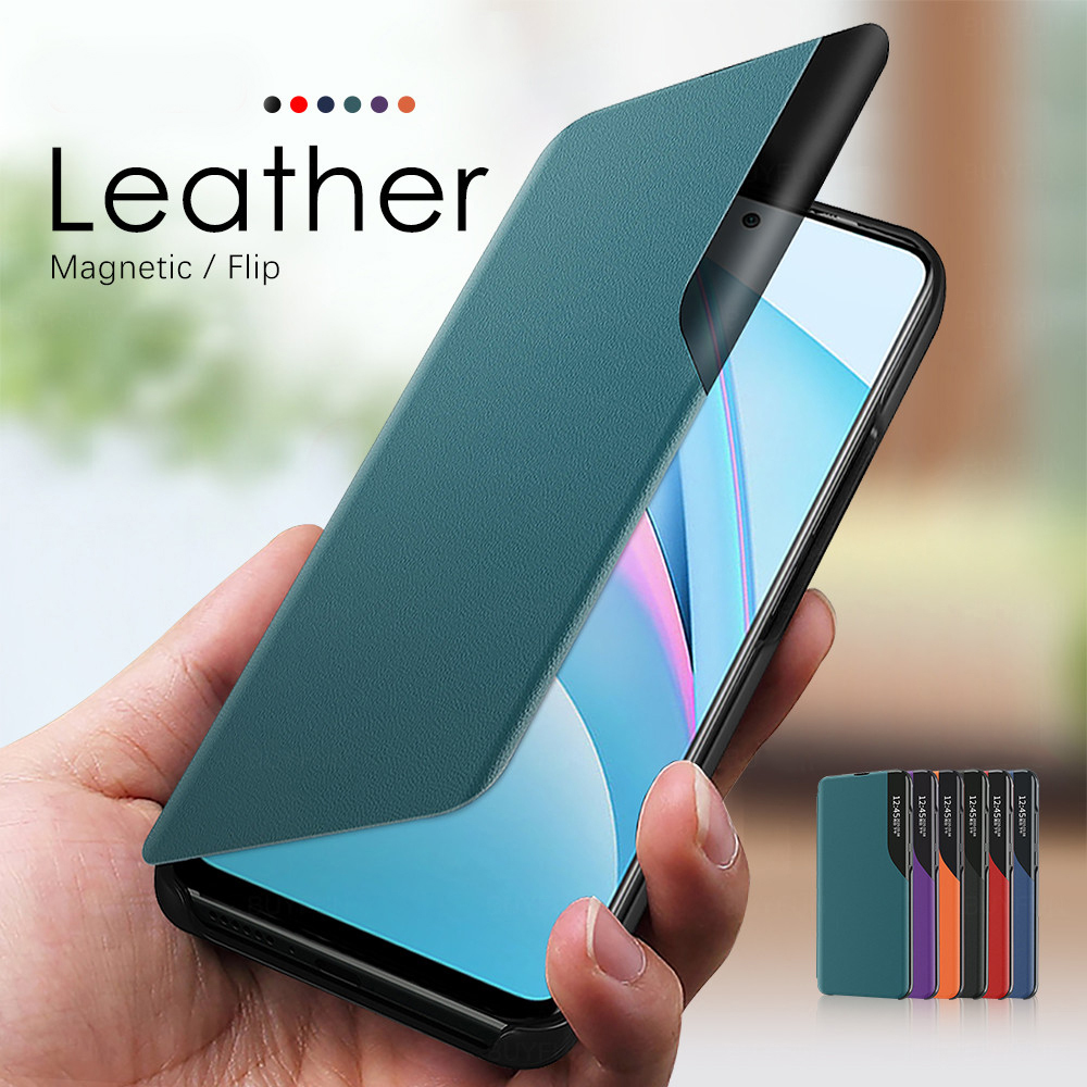 Smart Window View Flip Cover Voor Samsung Galaxy A73 5G Case Magnetische Leather Case Voor Samsung Galaxy A33 A53 5G Shockproof Cover