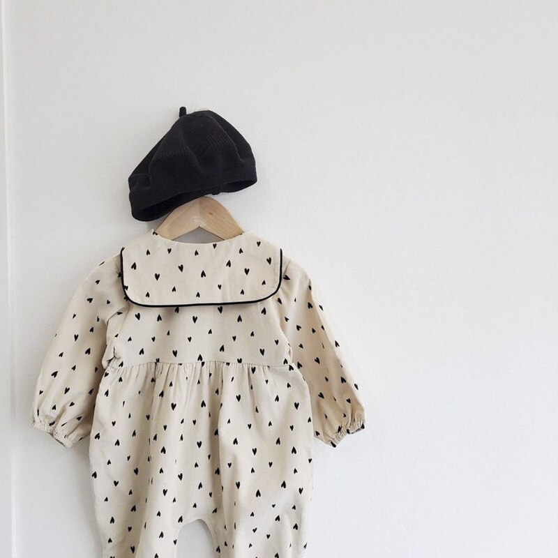 5515 Popular Baby Girl Corduroy One Piece Clothes Autumn Winter Double Layer Baby Boys Climbing Clothes 0-24M Bodysuit