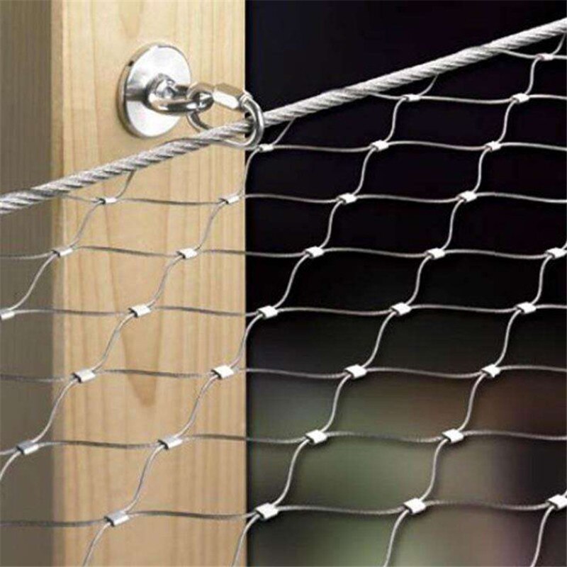Excelente flexibilidad Cable de acero inoxidable de malla para balaustrada/balaustrada de relleno Inox malla de Cable para el puente escalera