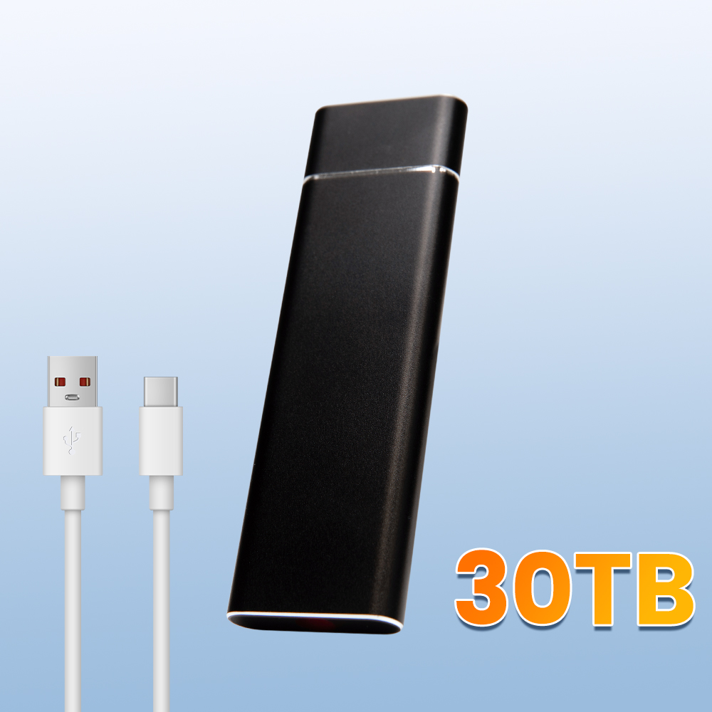 Ekstern ssd 2tb/4tb med ultrastor kapacitet, bærbar harddisk type-c, usb 3.2, højhastighedsoverførsel til stationær mac: Lyserød