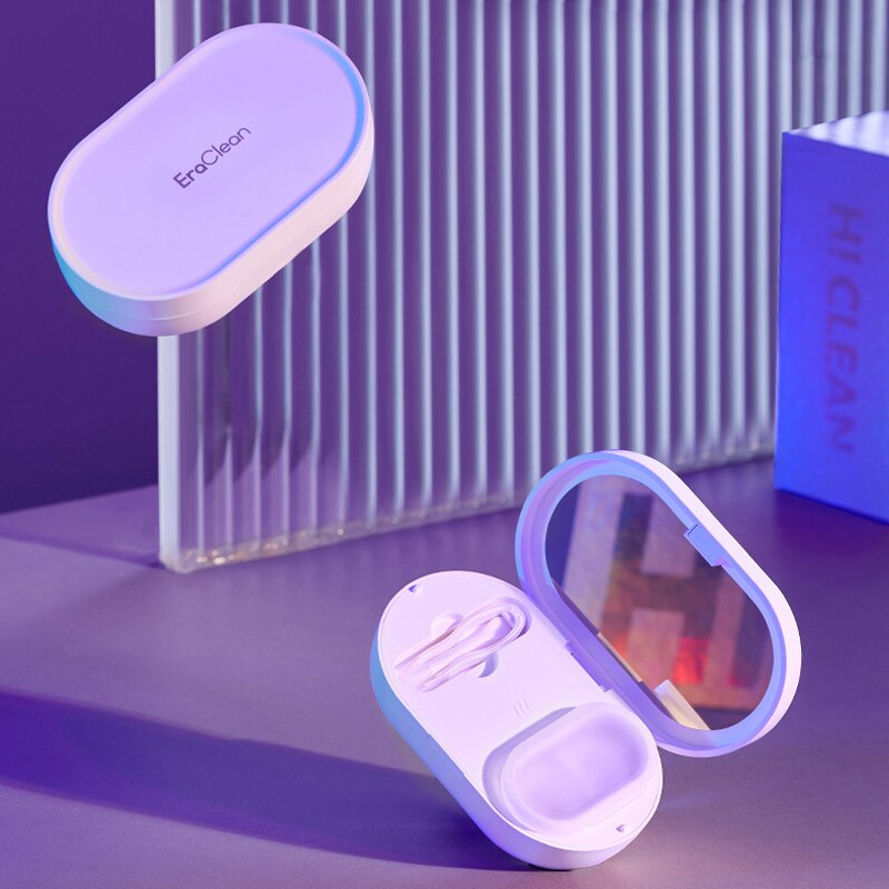 56000hz ultrasoon reiniger contactlenzen reinigingsmachine gekleurde contactlenzen accessoires sonische waskoffer magnetische oplader