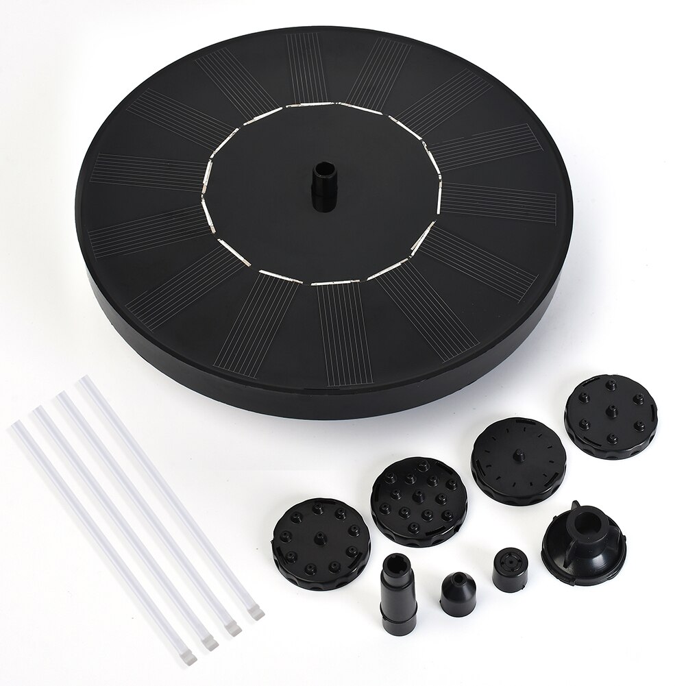 Mini Solar Water Fountain Pool Pond Waterfall Fountain Garden Decoration Outdoor Bird Bath Solar Powered Fountain Floating Water: 1.0W