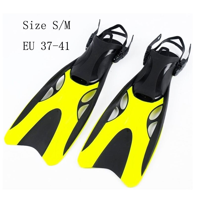 High Cortex Swimming Fins Adult Snorkeling Fins K Diving Fins Beginner Swimming Equipment Portable Adult And Children Diving Fin: Yellow Size S M