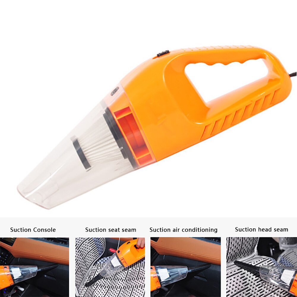 Car Vacuum Cleaner 120W High Power Strong Scution 5m Power Cord Dry And Wet Dual Use For Home Car Office