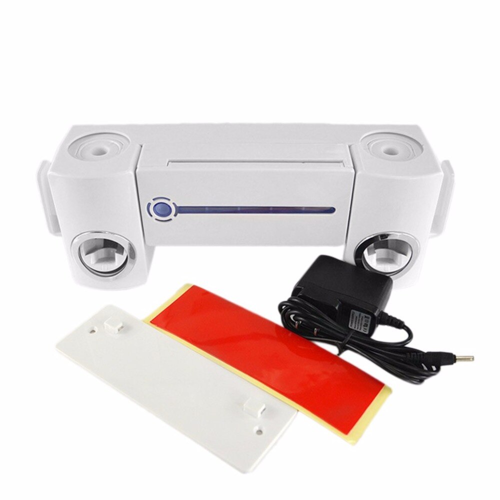 Pro Practical Antibacteria UV Light Ultraviolet Toothbrush Dispenser Sterilizer Bathroom Toothbrush Holder Cleaner With 2 Cups