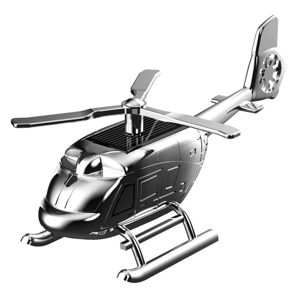 Dekoracja samolotu samochodowego aromaterapia odświeżacz powietrza helikopter prezent odświeżacz robić samochodu słonecznego zapach samochodu samolot ornament samochód stylizacja: srebrzysty