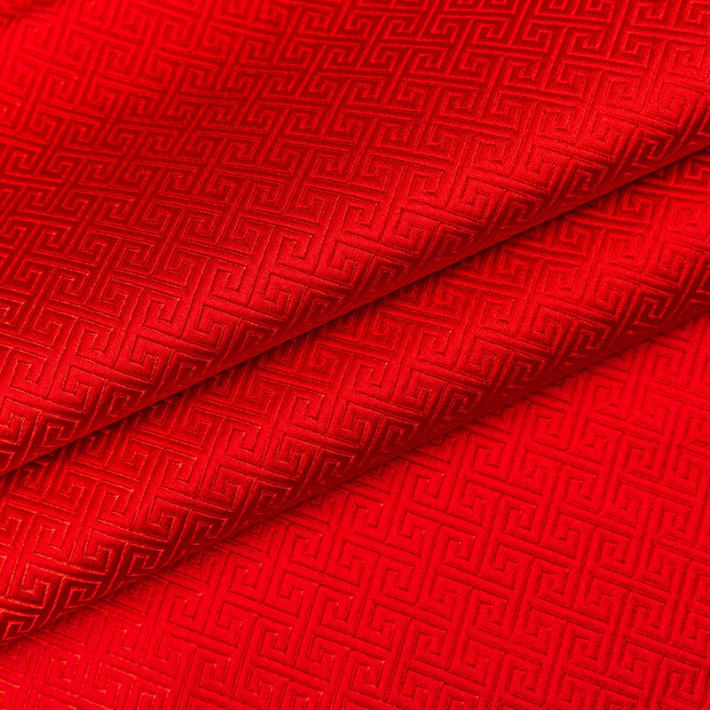 Kinesisk stil brokade jacquard satin stof materiale til syning cheongsam kimono og tasker til gør-det-selv