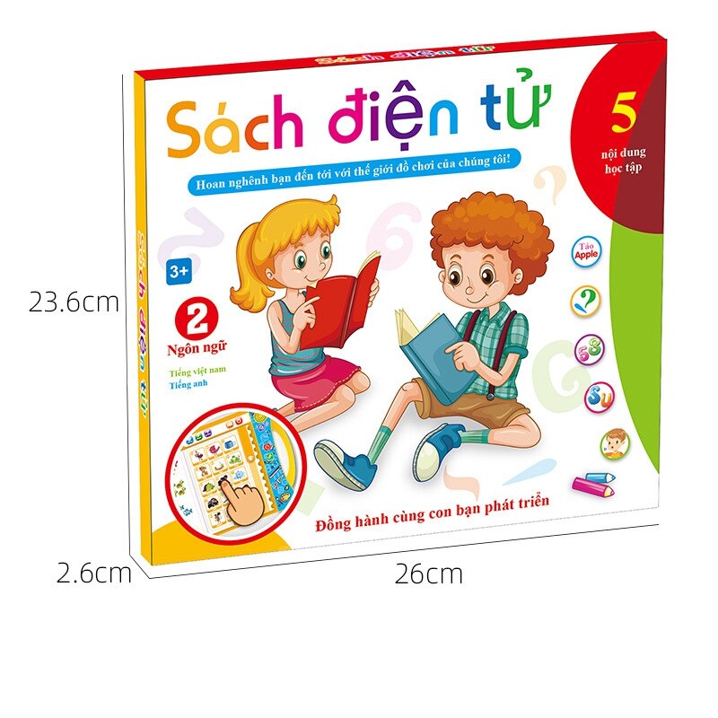 Giocattolo elettronico di educazione precoce del libro della macchina di apprendimento dell'alfabeto della macchina di lettura della lingua inglese vietnamita fonetica elettronica dei bambini