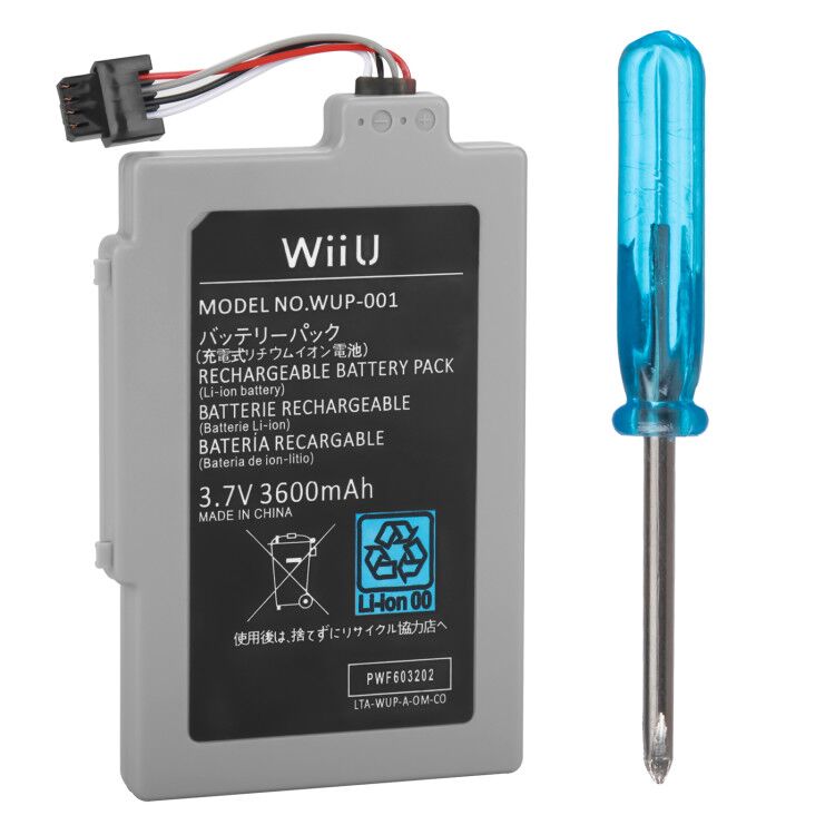 3600Mah Batterij Voor Nintendo Wiiu Gamepad Joystick Controller Bateria 3.7V Li-Ion Oplaadbare Batterijen Vervanging