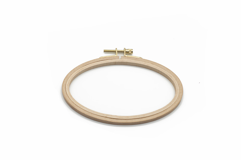 Wooden Embroidery Hoops Frame Set Oval Embroidery Hoop For DIY Cross Stitch Needle Craft Tool: Dark Khaki