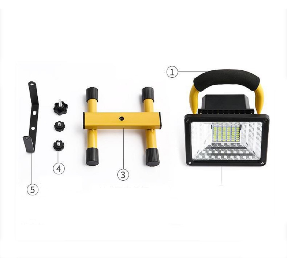 Rechargeable 30W LED Floodlight led Spotlight Waterproof Outdoor Llights With Charger Foco Led Exterior Urgent Emergency lamp