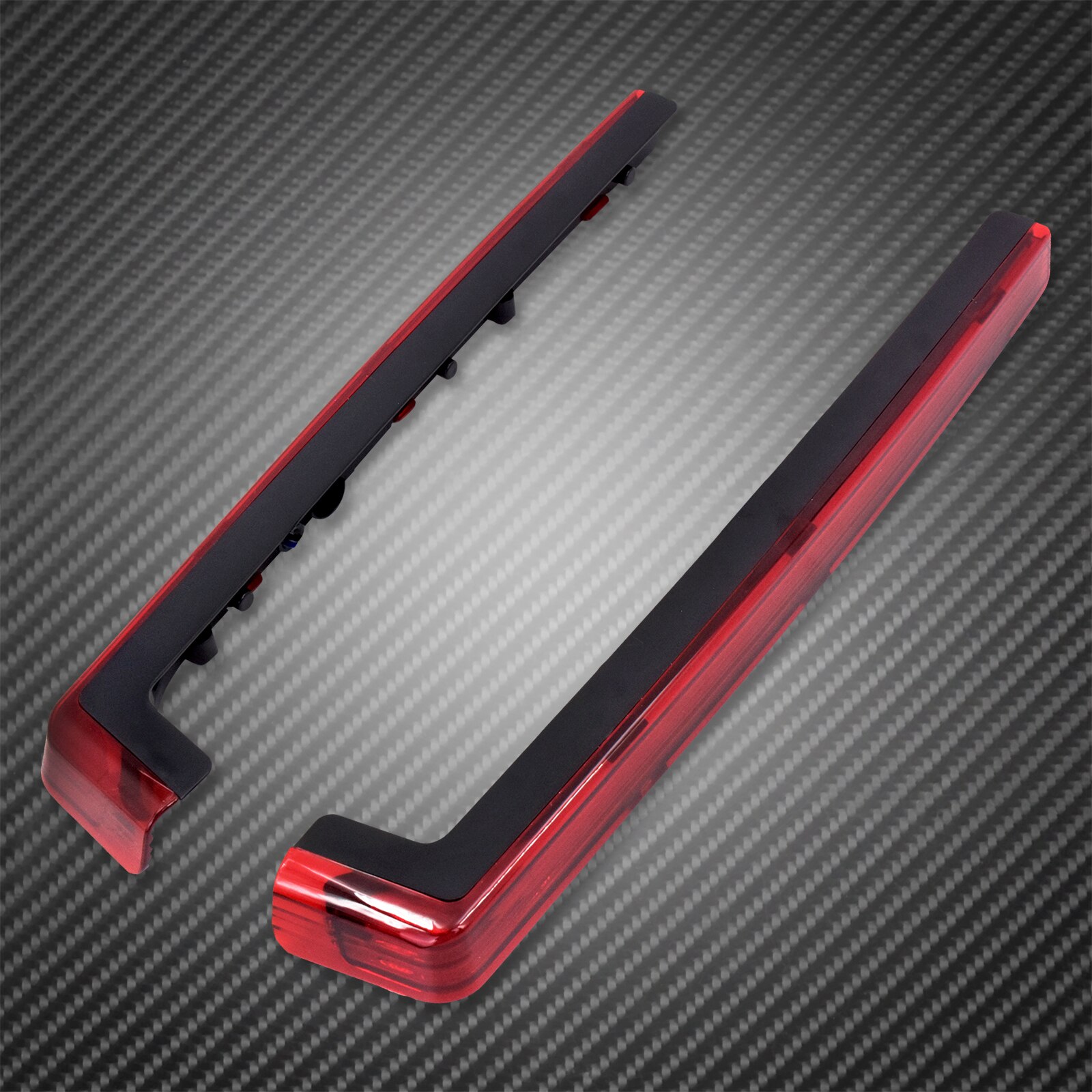 Motorcycle Red/Smoke LED Tour Pak Pack Accent Side Panel Light For Harley Touring FLHR FLHX Road King Street Road Glide 2006-Up