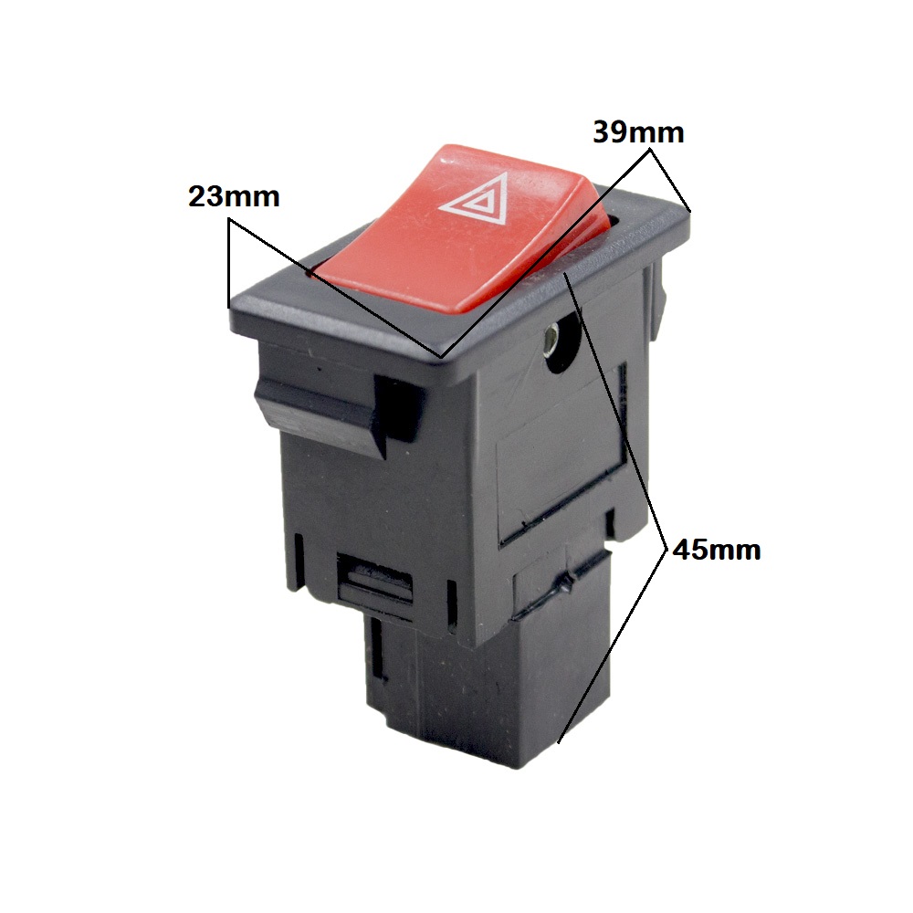 Interruttore a pulsante basculante di potenza di avviso faro 1Pc Interruttore autobus per camion per auto a 4 spillo