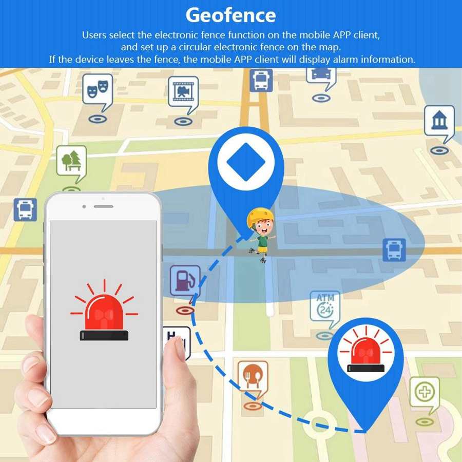 GPS Portable A9 collier GPS GSM LBS WiFi suivi en temps réel géo localisateur