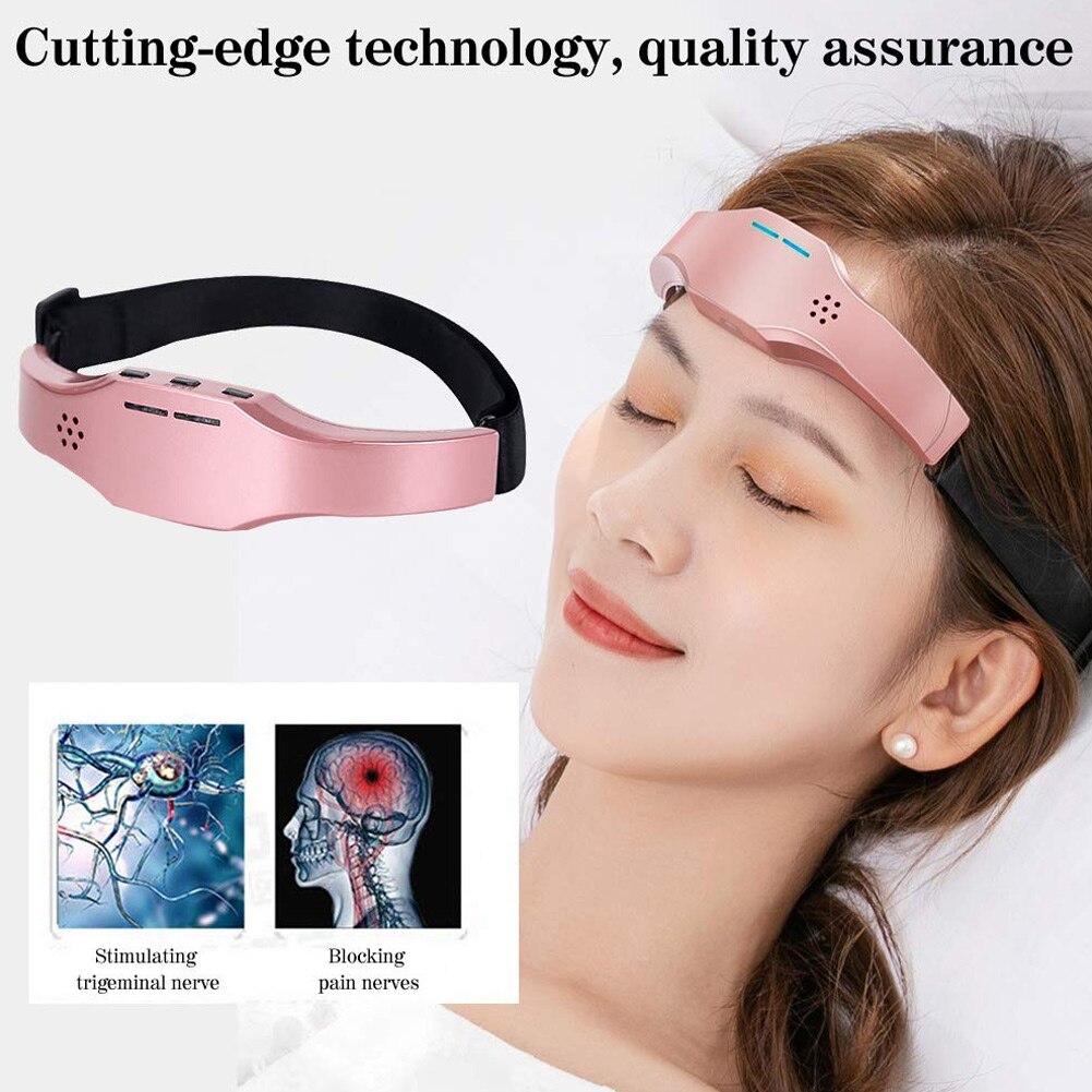 Goede Gezonde Elektrische Head Massager Slapen Instrument Smart Draadloze Hoofd Massager Verlichten Slapeloosheid Hoofdpijn