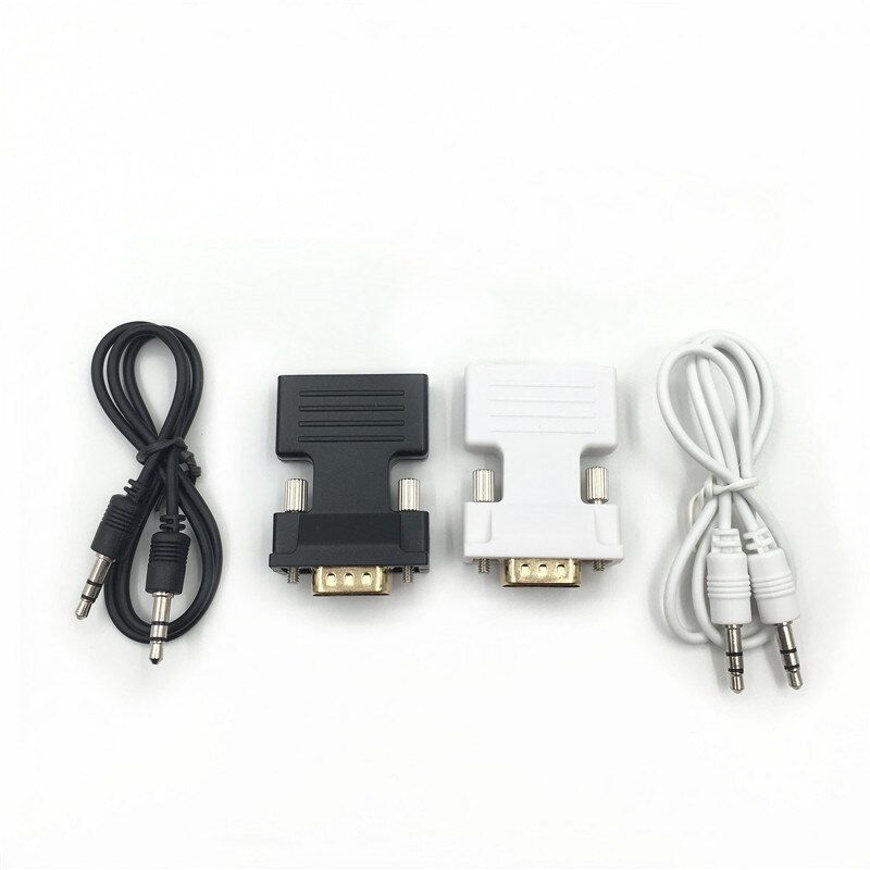 1080P HDMI naar VGA Adapter Man-vrouw Digitaal Naar Analoog Audio Video Converter Kabel voor PC Laptop TV box Projector