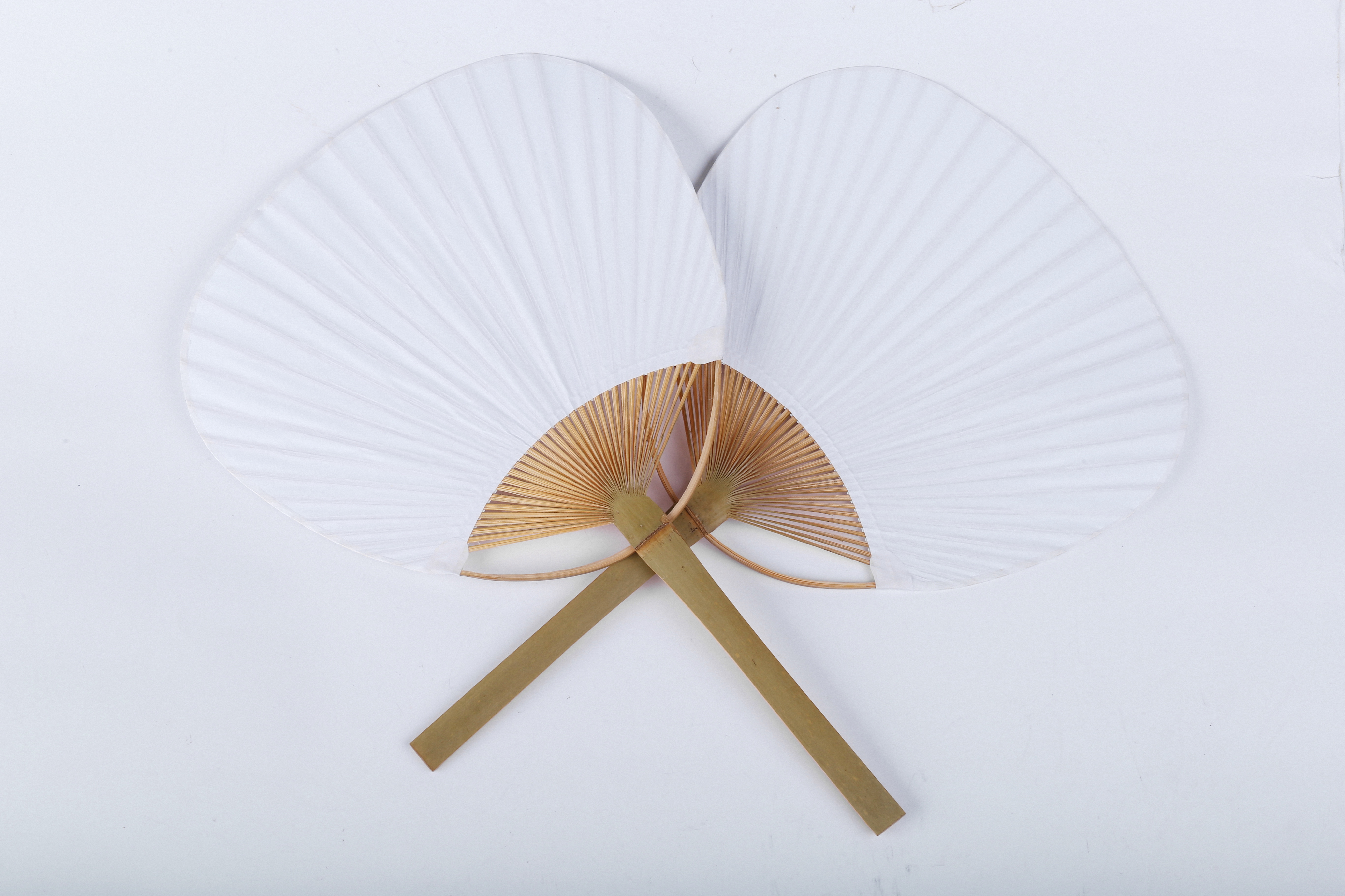 30 pcs/lot wedding White Paddle Fan for wedding decoration