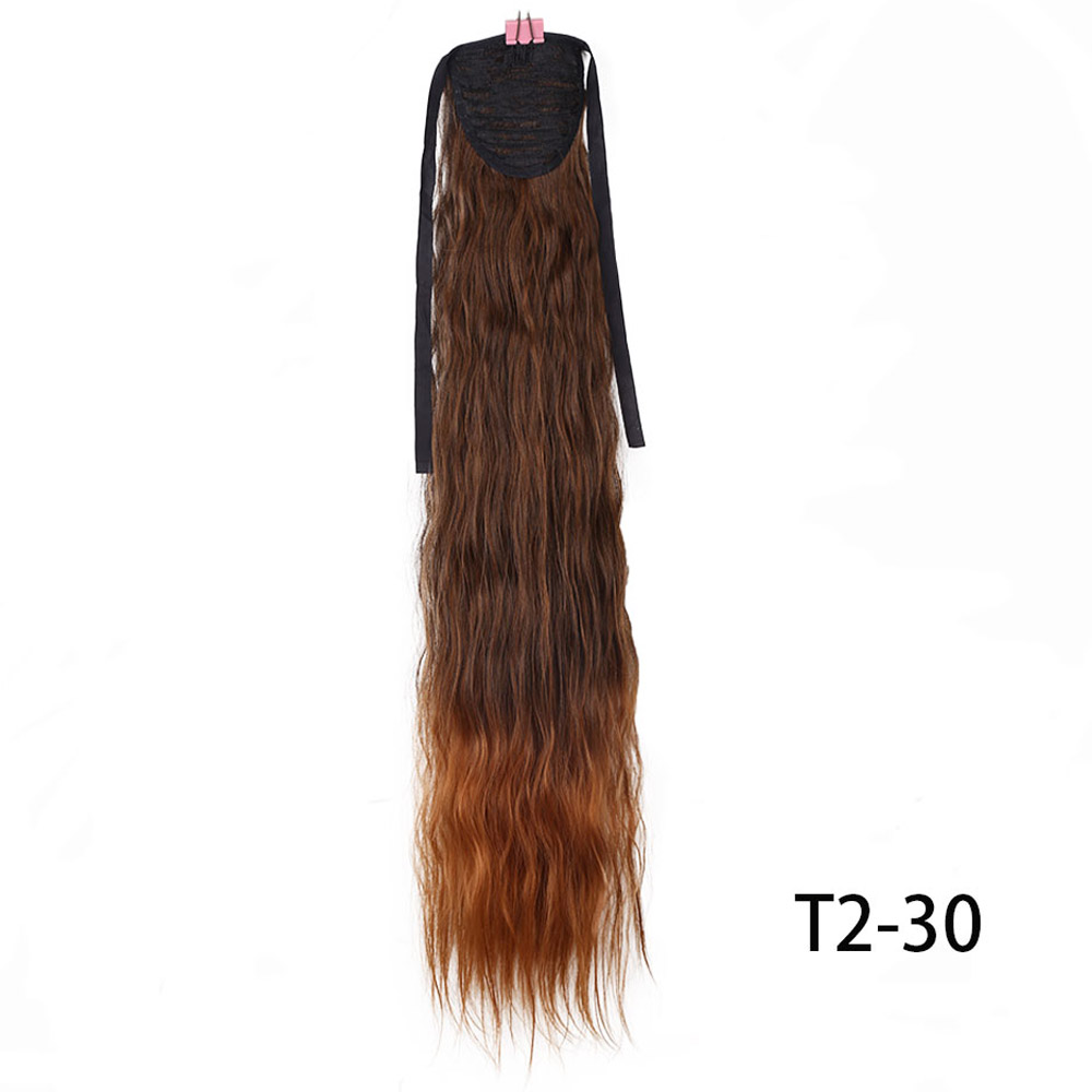 High Temperature Fiber Synthetic Afro Kinky Hair Pony Tail Hairpieces Drawstring Ponytails Hair Extension 24 Inch: T2-30