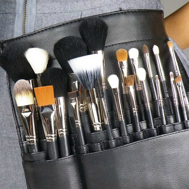 Professionele Make-Up Kwasten Bag Pu Schort Pocket Bag Voor Studio Make-Up Artist Make-Up Kwasten Houder Grote Capaciteit