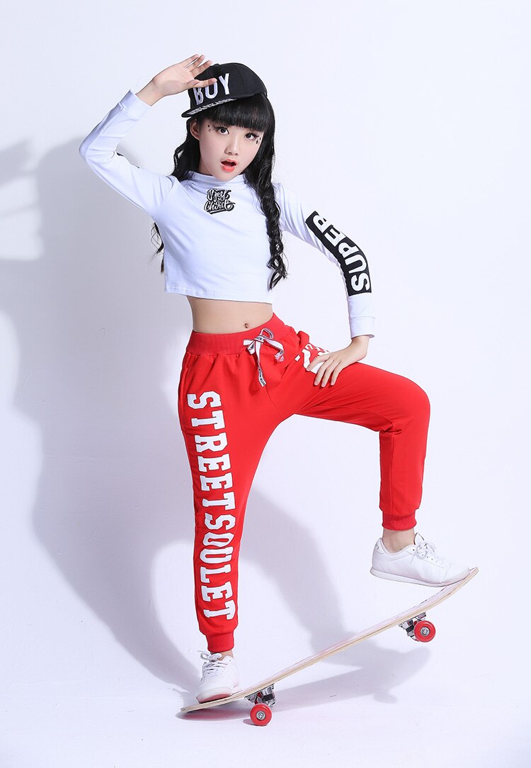 Black Children Jazz Dance Clothing Girls Street Da... – Vicedeal